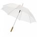 23” Lisa-sateenvarjo puukahvalla, automaattisesti avautuva Valkoinen