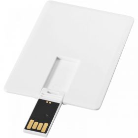 Slim-USB-muistitikku, 2 Gt, kortin muotoinen Valkoinen