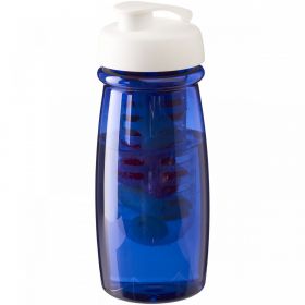 H2O Active® Pulse 600 ml läppäkantinen urheilujuomapullo & uuttaja Läpinäkyvä sininen