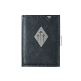 EXENTRI Multi lompakko nahkaa RFID-suojauksella sininen