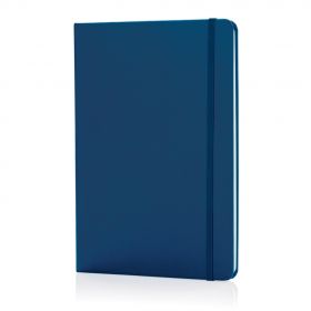 Klassinen kovakantinen muistikirja A5 sininen