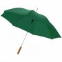 23” Lisa-sateenvarjo puukahvalla, automaattisesti avautuva Vihreä
