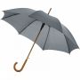 23” Kyle-sateenvarjo, automaattisesti avautuva, puinen varsi Harmaa
