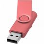 Rotate-metallic-USB-muistitikku, 4 Gt Pinkki