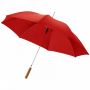 23” Lisa-sateenvarjo puukahvalla, automaattisesti avautuva Punainen