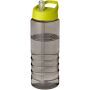 H2O Active® Eco Treble 750 ml:n juomapullo sporttikorkilla Hiili