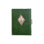 EXENTRI lompakko/korttiteline nahkainen RFID-suojattu green